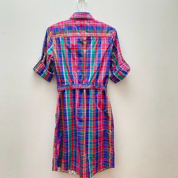 Tommy Hilfiger - Plaid Button Down Shirt Dress - Picture 8 of 9